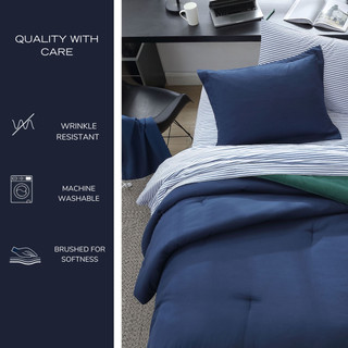 Thumbnail 22: Nautica Nautica Solid 5 Pc. Reversible Comforter Set 