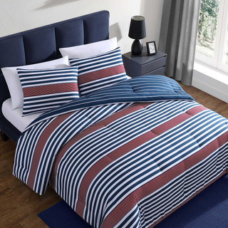 Thumbnail 16: Nautica Nautica Kennedy Stripe Comforter Set 