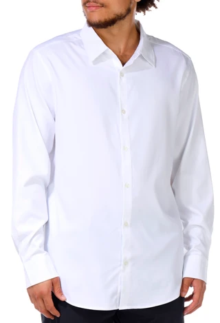 Thumbnail 1: Perry Ellis Perry Ellis Men's Long Sleeve Performance Button Down Shirt  ||P000801467||