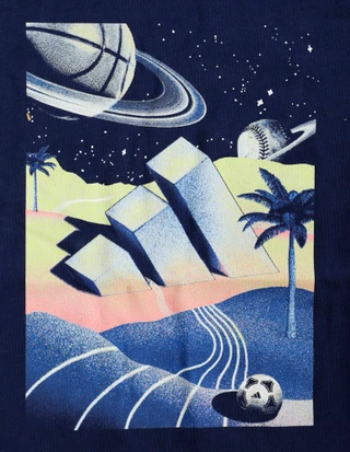 Thumbnail 2: Adidas Adidas Big Boys Surreal Space T-Shirt 