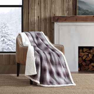 Thumbnail 1: Eddie Bauer Nordic Plaid Reversible Throw 