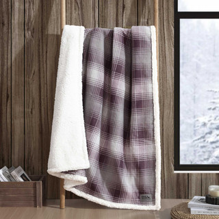 Thumbnail 3: Eddie Bauer Nordic Plaid Reversible Throw 