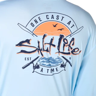 Thumbnail 4: Salt Life Salt Life Men's Long Sleeve Hooded Performance Shirt 