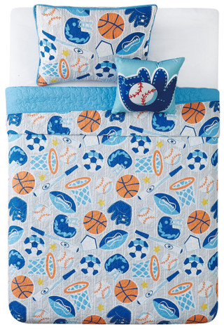 Thumbnail 9: My World My World Kids All Star Quilt Set 