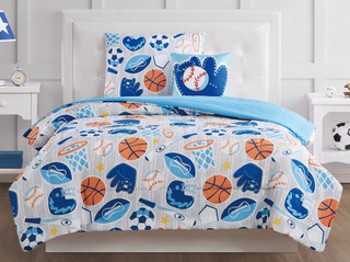 Thumbnail 6: My World My World Kids All Star Quilt Set 
