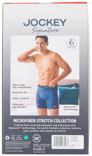 Thumbnail 2: Jockey Jockey Mens 3 Pk Signature Microfiber Boxer Briefs 