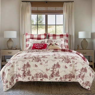 Thumbnail 1: Levtex Home Levtex Home Winter Sleigh Ride Reversible Quilt Set 