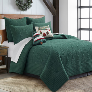 Thumbnail 2: Levtex Home Levtex Home O Christmas Tree Green Reversible Quilt Set 