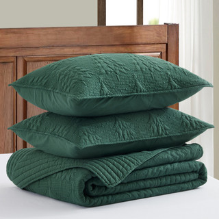 Thumbnail 4: Levtex Home Levtex Home O Christmas Tree Green Reversible Quilt Set 