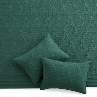 Thumbnail 5: Levtex Home Levtex Home O Christmas Tree Green Reversible Quilt Set 