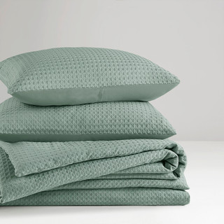 Thumbnail 5: 510 Design 510 Design Solid Mina Waffle Weave Comforter Set 