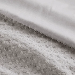 Thumbnail 4: 510 Design 510 Design Solid Mina Waffle Weave Comforter Set 