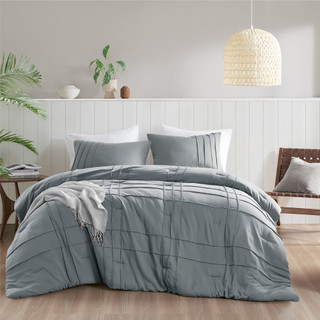 Thumbnail 2: 510 Design 510 Design Porter Soft Washed Pleated Comforter Set 