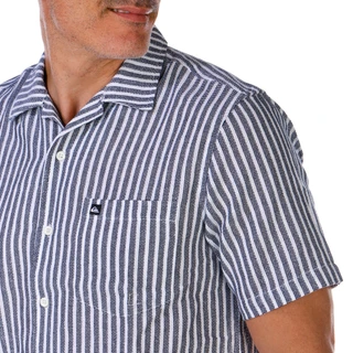 Thumbnail 2: Quiksilver Quiksilver Men's Short Sleeve Buttoned Stripe Texture Shirt 