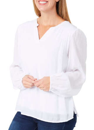Thumbnail 3: HARPER 241 Harper 241 Womens Long Sleeve Ruched Top 