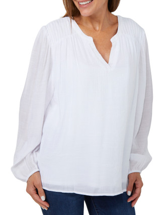 Thumbnail 1: HARPER 241 Harper 241 Womens Long Sleeve Ruched Top 