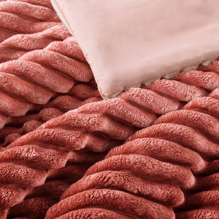 Thumbnail 4: 510 Design 510 Design Avril Fluffy Ribbed Plush Comforter Set 