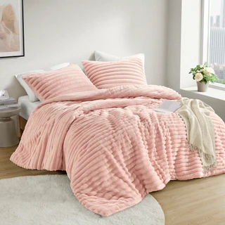 Thumbnail 4: 510 Design 510 Design Avril Fluffy Ribbed Plush Comforter Set 