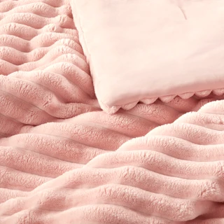 Thumbnail 16: 510 Design 510 Design Avril Fluffy Ribbed Plush Comforter Set 