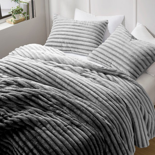 Thumbnail 12: 510 Design 510 Design Avril Fluffy Ribbed Plush Comforter Set 