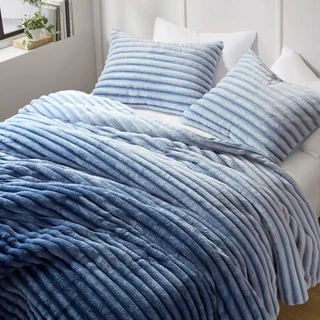 Thumbnail 3: 510 Design 510 Design Avril Fluffy Ribbed Plush Comforter Set 