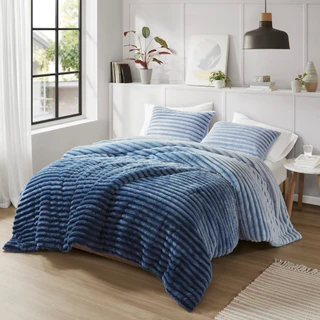 Thumbnail 1: 510 Design 510 Design Avril Fluffy Ribbed Plush Comforter Set 
