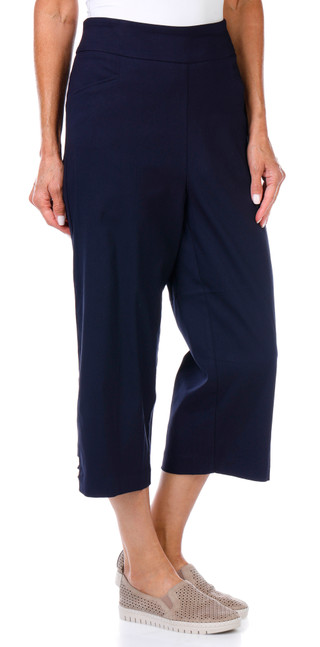 Thumbnail 4: Coral Bay Coral Bay Womens Solid Gold Bar Capris 