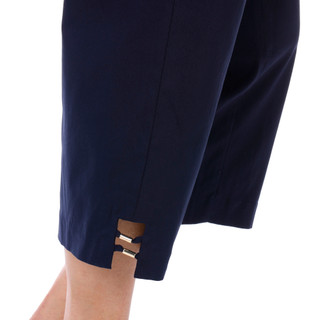 Thumbnail 2: Coral Bay Coral Bay Womens Solid Gold Bar Capris 