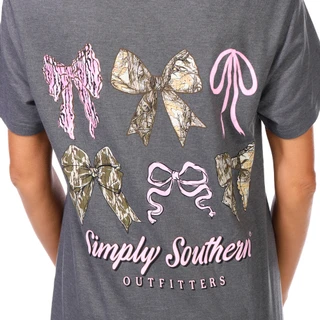 Thumbnail 2: SIMPLY SOUTHERN Simply Southern Juniors Camo Bow Graphic Tee 