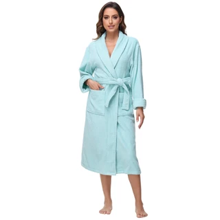 Thumbnail 4: Ink + Ivy INK + IVY Womens Solid Cotton Terry Robe 