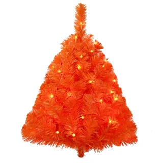 Thumbnail 2: Kurt Adler Kurt Adler 24 in.Pre Lit Incandescent Orange Wall Tree 