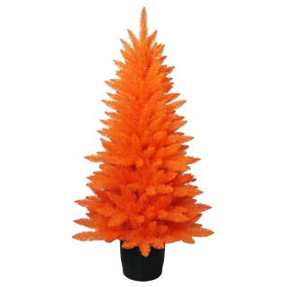 Thumbnail 2: Kurt Adler Kurt Adler 4.5 Foot Orange Potted Tree 
