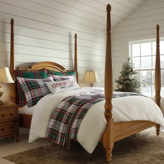 Thumbnail 3: Levtex Home Levtex Home Spencer Plaid Green Reversible Quilt Set 