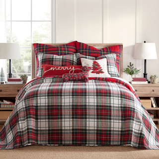 Thumbnail 5: Levtex Home Levtex Home Spencer Plaid Reversible Bedspread 