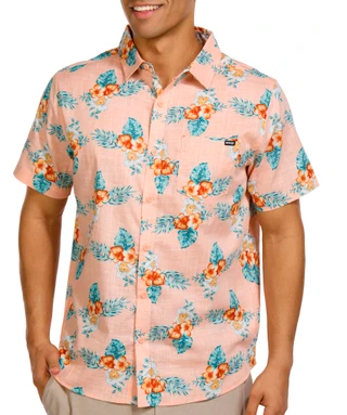 Thumbnail 1: Hurley Hurley Mens Congo Short Sleeve Woven Button Down Shirt 