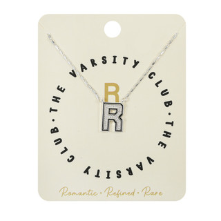Thumbnail 1: City by City City By City Varsity Letter R Initial Necklace 
