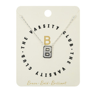 Thumbnail 2: City by City City By City Varsity Letter B Initial Necklace 