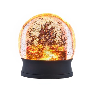 Thumbnail 2: Kurt Adler Kurt Adler 6.5 In. Halloween Village Scene Water Lantern 