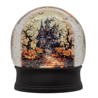 Thumbnail 6: Kurt Adler Kurt Adler 6.5 In. Halloween Village Scene Water Lantern 