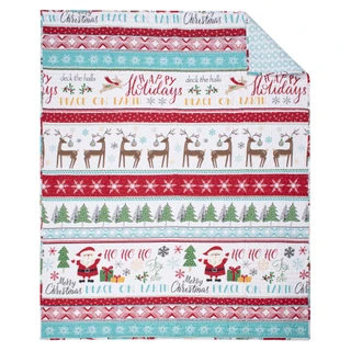 Thumbnail 10: Levtex Home Levtex Home Ho Ho Holidays Reversible Quilted Throw 