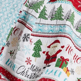 Thumbnail 12: Levtex Home Levtex Home Ho Ho Holidays Reversible Quilted Throw 