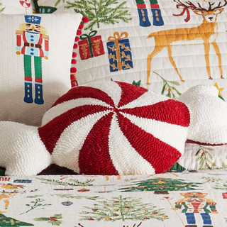 Thumbnail 2: Levtex Home Levtex Home 12 x 20 Nutcracker Candy Shaped Pillow 