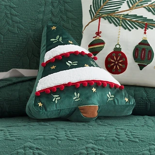 Thumbnail 2: Levtex Home Levtex Home O Christmas Tree Shaped Christmas Tree Pillow 