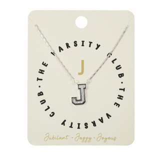 Thumbnail 1: City by City City By City Varsity Letter J Initial Necklace 