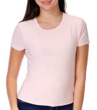 Thumbnail 1: 7TH & HUDSON 7th & Hudson Juniors Solid Short Sleeve Double Layer Top 