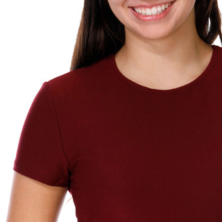 Thumbnail 2: 7TH & HUDSON 7th & Hudson Juniors Solid Short Sleeve Double Layer Top 