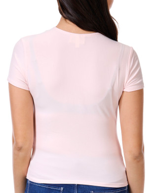Thumbnail 4: 7TH & HUDSON 7th & Hudson Juniors Solid Short Sleeve Double Layer Top 