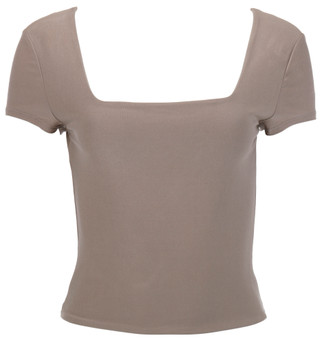 Thumbnail 1: 7TH & HUDSON 7th & Hudson Juniors Solid Short Sleeve Double Layer Top 