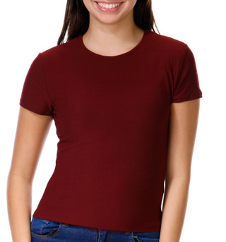 Thumbnail 1: 7TH & HUDSON 7th & Hudson Juniors Solid Short Sleeve Double Layer Top 