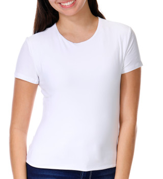 Thumbnail 2: 7TH & HUDSON 7th & Hudson Juniors Solid Short Sleeve Double Layer Top 